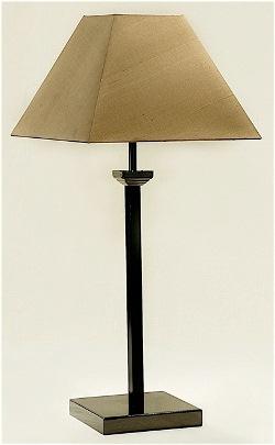 ALEXANDERS  48 CM GUNMETAL SQUARE LAMP COLUMN LAMP